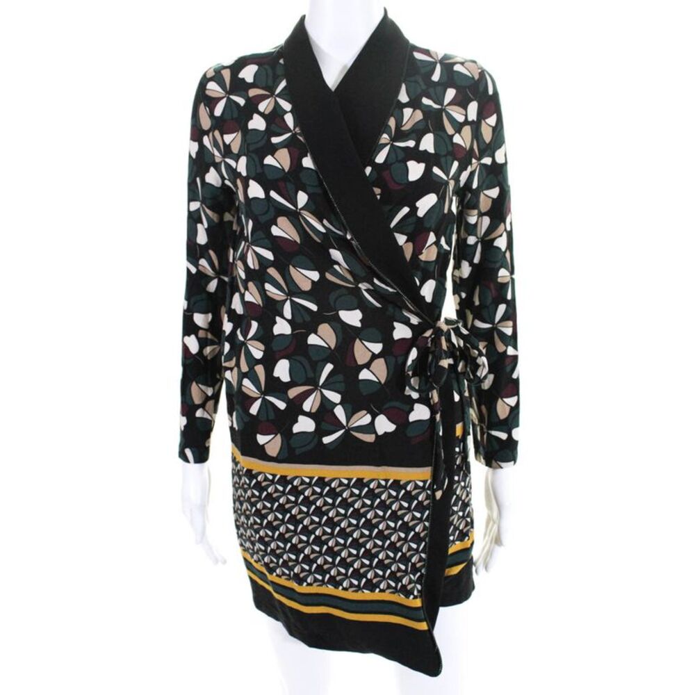 Deby Debo Womens Ophelia Floral Wrap Dress Black Size Extra Small 11334626